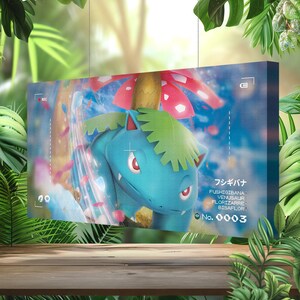Florizarre • Toile Pokémon • Idée de cadeau Art