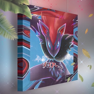 Zoroark • Toile Pokémon • Idée de cadeau Art