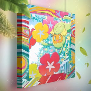 Guérilande • Toile Pokémon • Idée de cadeau Art