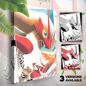 Blaziken • Pokémon Canvas • 3 versies beschikbaar • Geschenkidee Kunst