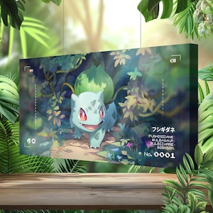 Bulbasaur • Tela Pokémon • Idea regalo Arte