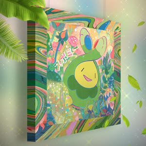 Rozbouton • Toile Pokémon • Idée de cadeau Art