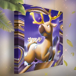 Cerfrousse • Toile Pokémon • Idée de cadeau Art