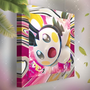 Emolga • Toile Pokémon • Idée de cadeau Art