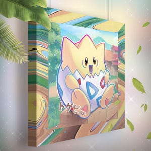 Togepi • Toile Pokémon • Idée de cadeau Art