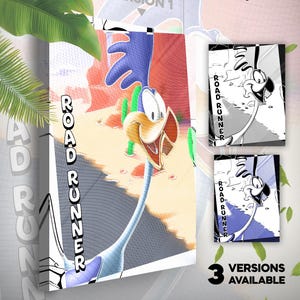Bip Bip (Road Runner) • Toile Looney Tunes • 3 versions disponibles • Idée de cadeau Art