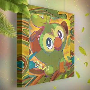 Ouistempo • Toile Pokémon • Idée de cadeau Art