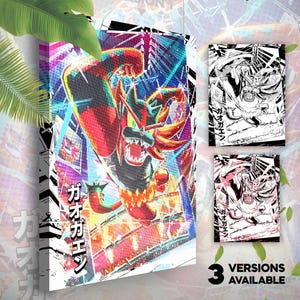Félinferno • Toile Pokémon • 3 versions disponibles • Idée de cadeau Art