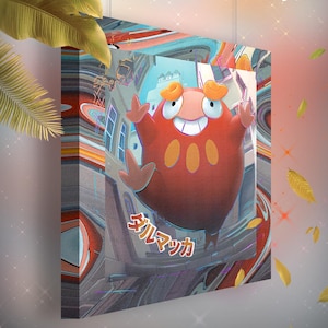 Darumarond • Toile Pokémon • Idée de cadeau Art