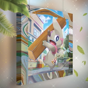 Charpenti • Toile Pokémon • Idée de cadeau Art