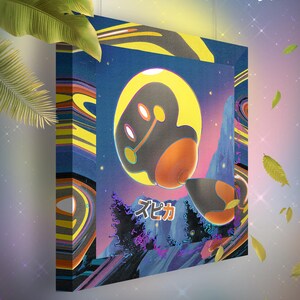 Têtampoule • Toile Pokémon • Idée de cadeau Art