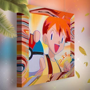 Ondine • Toile Pokémon • Idée de cadeau Art