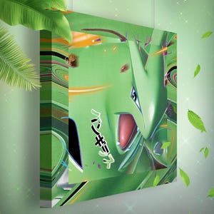 Tyranocif • Toile Pokémon • Idée de cadeau Art