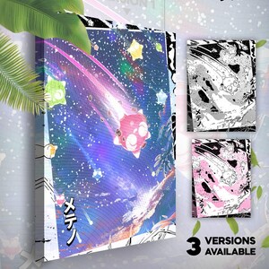 Météno • Toile Pokémon • 3 versions disponibles • Idée de cadeau Art