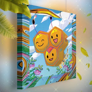 Apitrini • Toile Pokémon • Idée de cadeau Art