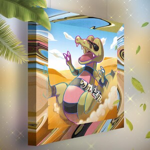Escroco • Toile Pokémon • Idée de cadeau Art