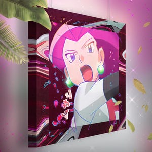 Jessie • Toile Pokémon • Idée de cadeau Art