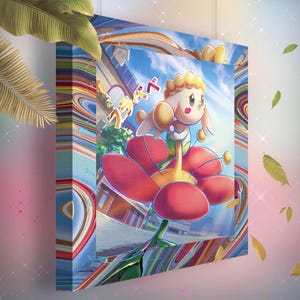 Flabébé • Toile Pokémon • Idée de cadeau Art
