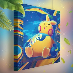 Makuhita • Toile Pokémon • Idée de cadeau Art