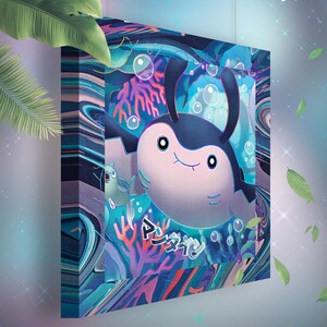 Démanta • Toile Pokémon • Idée de cadeau Art