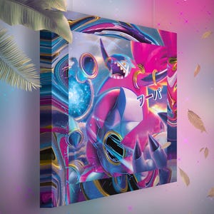 Hoopa • Toile Pokémon • Idée de cadeau Art