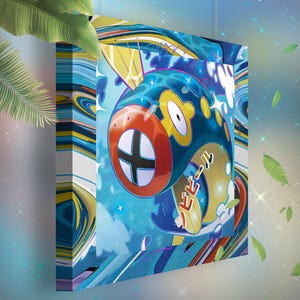 Lampéroie • Toile Pokémon • Idée de cadeau Art