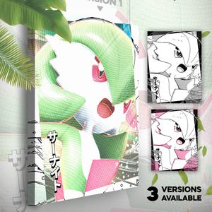 Gardevoir • Toile Pokémon • 3 versions disponibles • Idée de cadeau Art