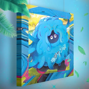 Bouldeneu • Toile Pokémon • Idée de cadeau Art