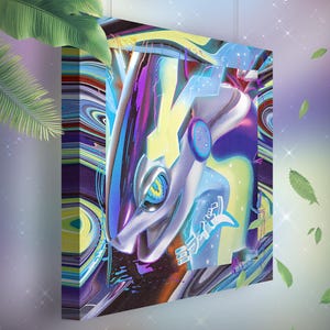 Miraidon • Toile Pokémon • Idée de cadeau Art