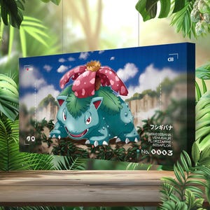 Venusaur • Tela Pokémon • Idea regalo Arte