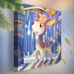Vivaldaim • Toile Pokémon • Idée de cadeau Art