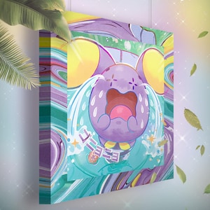 Chuchmur • Toile Pokémon • Idée de cadeau Art