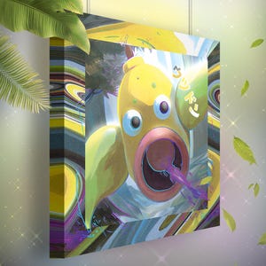 Boustiflor • Toile Pokémon • Idée de cadeau Art