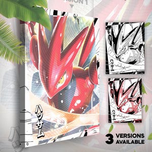 Cizayox • Toile Pokémon • 3 versions disponibles • Idée de cadeau Art