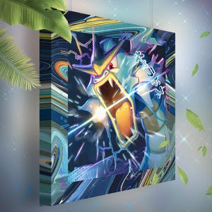 Léviator • Toile Pokémon • Idée de cadeau Art