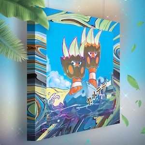 Opermine • Toile Pokémon • Idée de cadeau Art
