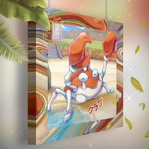 Krabby • Toile Pokémon • Idée de cadeau Art
