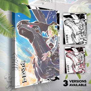 Zekrom • Toile Pokémon • 3 versions disponibles • Idée de cadeau Art