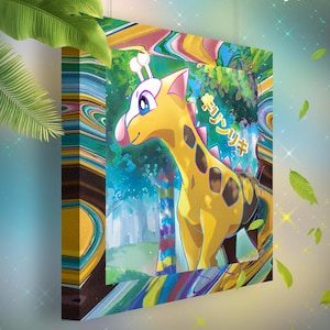 Girafarig • Toile Pokémon • Idée de cadeau Art