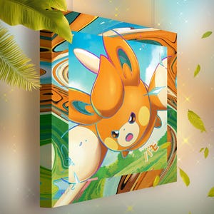 Pohm • Toile Pokémon • Idée de cadeau Art