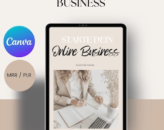 Online business, creating digital products, ebooks, chat, GPD, MRR, Canva, faceless marketing (German), passive income, PLR, start