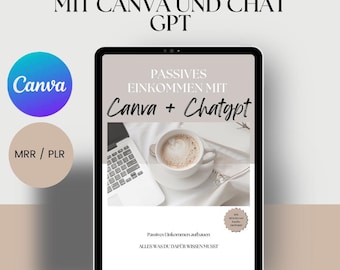 Ingresos pasivos con Canva y Chat GPT, productos digitales, productos PLR, MRR, alcance en Instagram, productos de marketing digital (en alemán)
