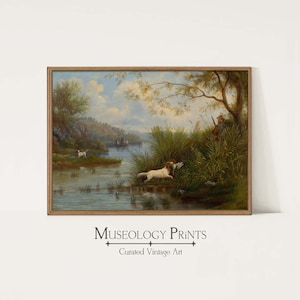 Antique Duck Hunting Decor | Hunter Gift Vintage Painting | Duck Hunt Art Print | PRINTABLE Download Instant Wall Art Decor | 434 Museology