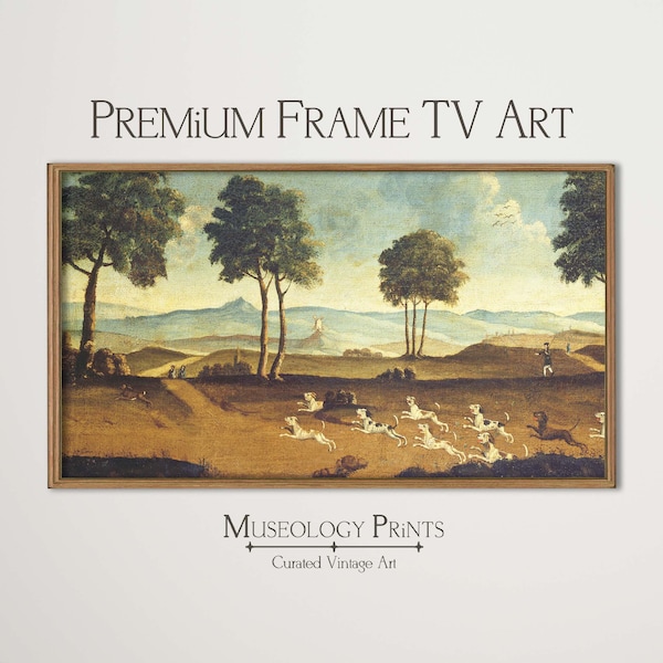 Samsung FRAME TV Art | Vintage Stag Hunting Decor | Antique Hunter Wall Art | Deer Hunting tv Art File | DIGITAL Download | TV258 Museology