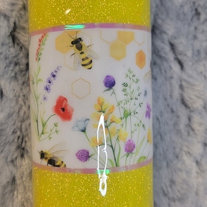 The Beautiful bee and flower