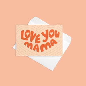 Liebe Dich Mama | Grußkarte | Muttertagskarte | A4 Karte