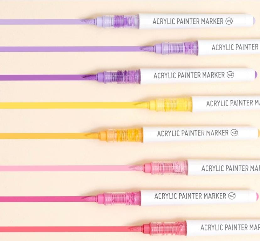 Languo 81 acrylic painter marker set