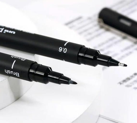 Uni Pin Fine Line Drawing Pen Water and Fade Proof - Etsy