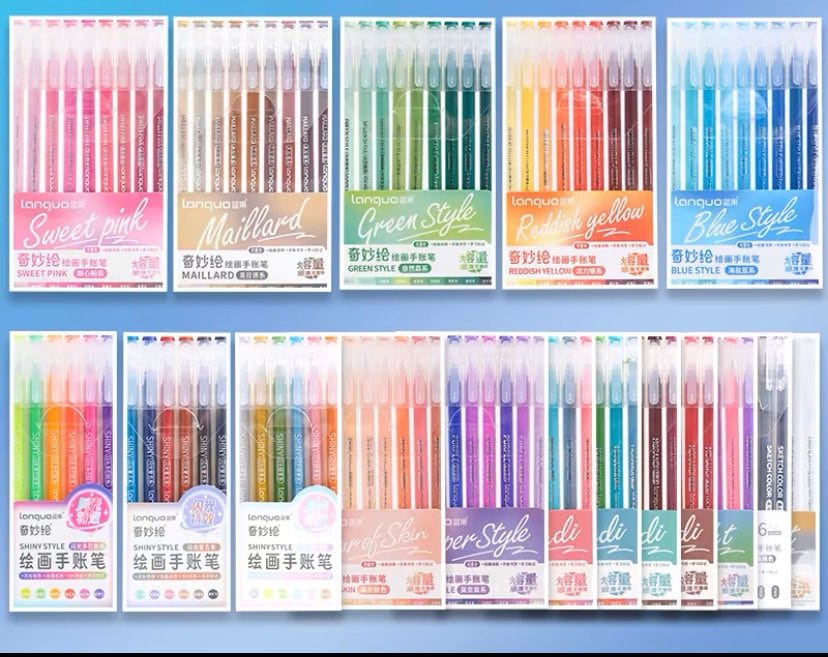 207、162個Languoカラージェルペンセット0.5 mm、207個の新セット