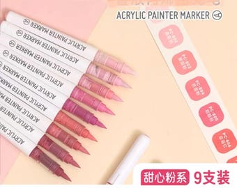 Languo 9 acrylic painter marker set